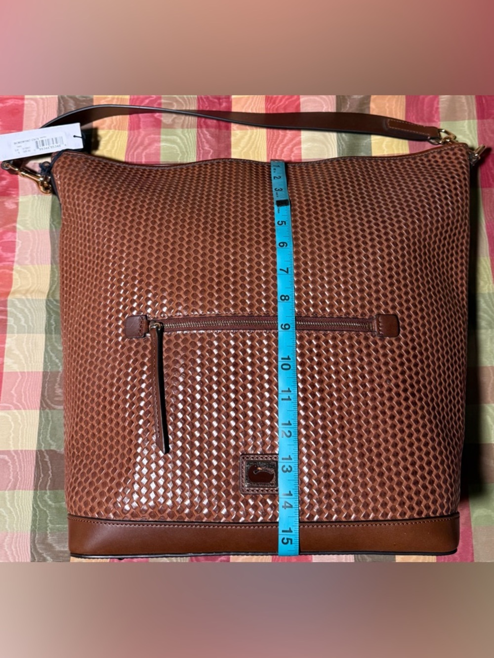 Dooney & Bourke Camden Woven Embossed Large Hobo Bag NWT - Picture 3 of 10
